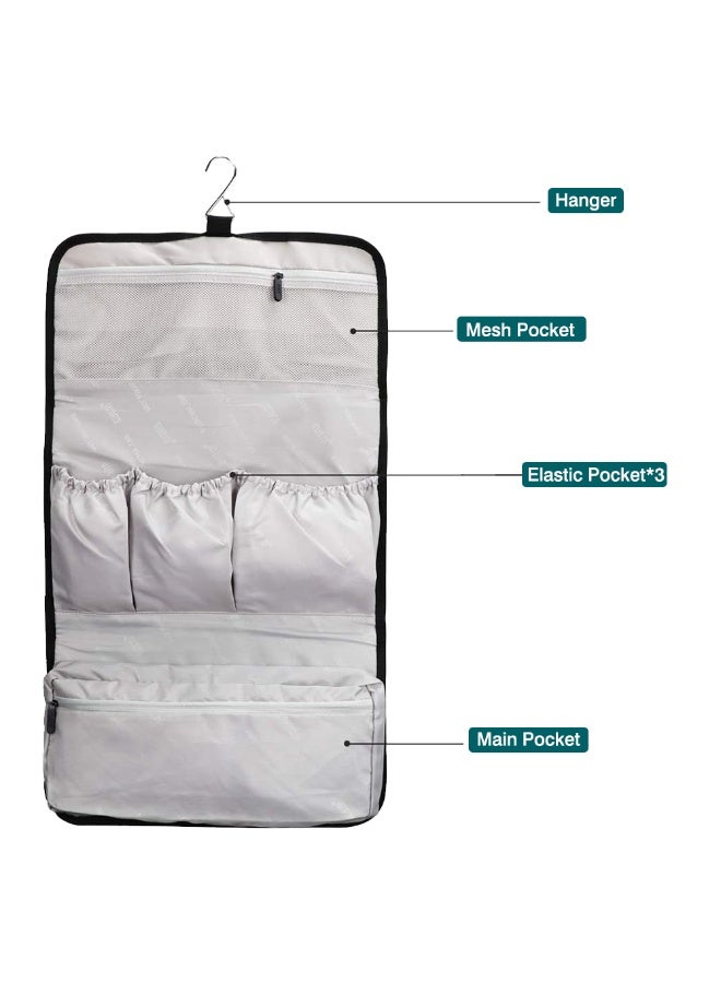 Multi-functional heat-resistant travel organiser bag, suitable for hairdryers and curling irons Nylon organiser bag, suitable for Dyson Supersonic/Styler hairdryers, combs and accessories Durable carrying case (black) - Image 4