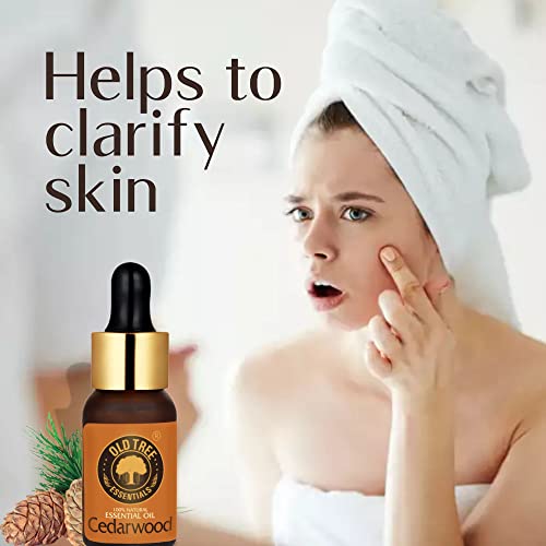 Old Tree Cedarwood Essential Oil (15ml) - for Home Fragrance, Aromatherapy, Skin, Hair, Diffuser, Candle Making - Massage Oil with Dropper for Relaxation and Soothe Muscles - Image 4