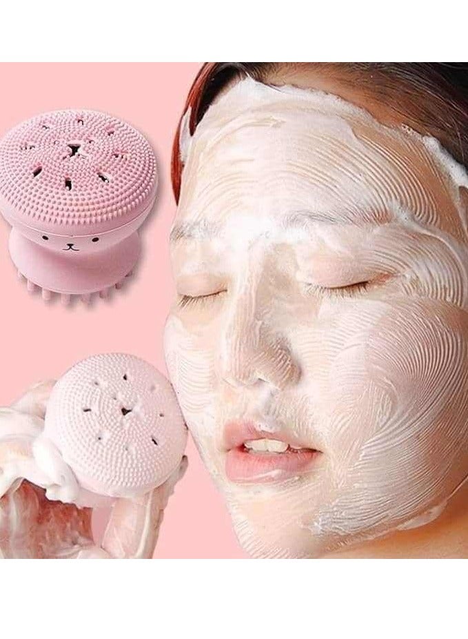 طقم إسفنجة مكياج مزدوج | بيوتي بلندر ناعمة لمزج كريم الأساس + إسفنجة سيليكون لتدليك الوجه - Image 5