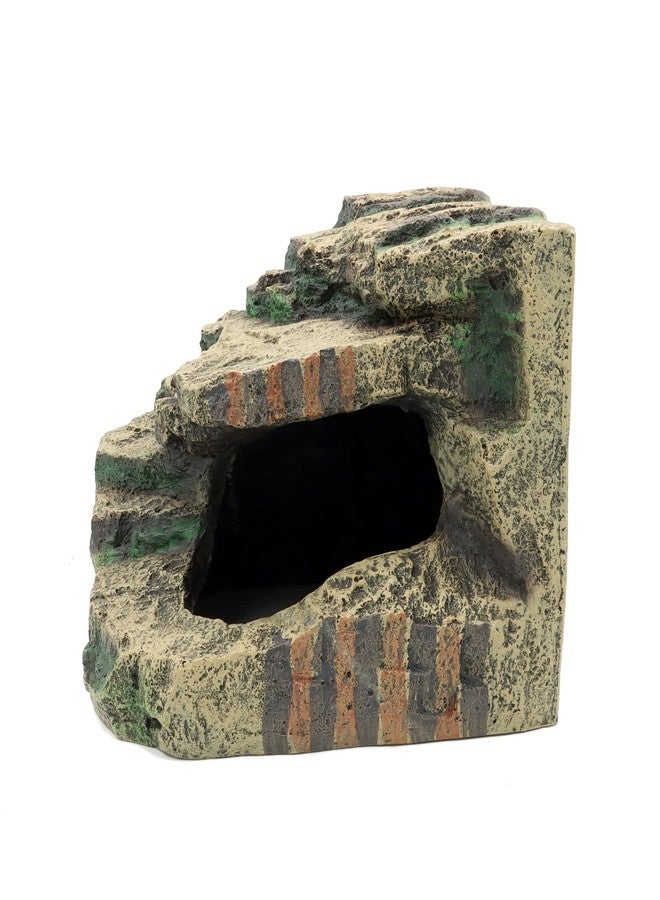 JIHAQUA Large Resin Reptile Tank Accessories Hideouts Cave Habitat Decor for Leopard Gecko Lizards Turtle - Image 4
