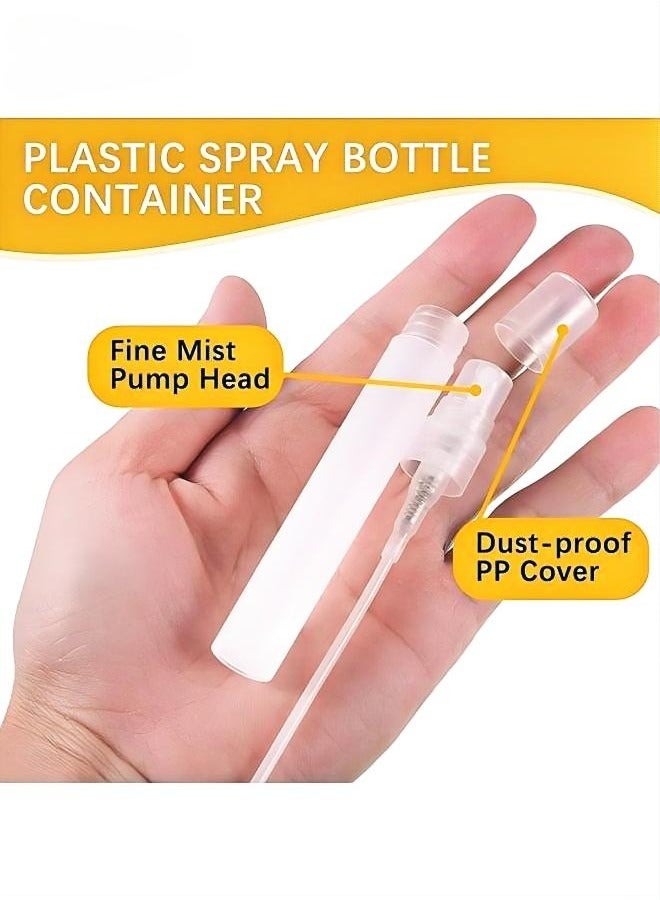 Mini Spray Bottle - 20 Pack 5ml Mini Plastic Spray Bottle Empty - Fine Mist Refillable Mini Perfume Bottle - Perfume Atomizer - Small Sample Containers - Plastic Portable Travel Bottle - Clear - Image 4