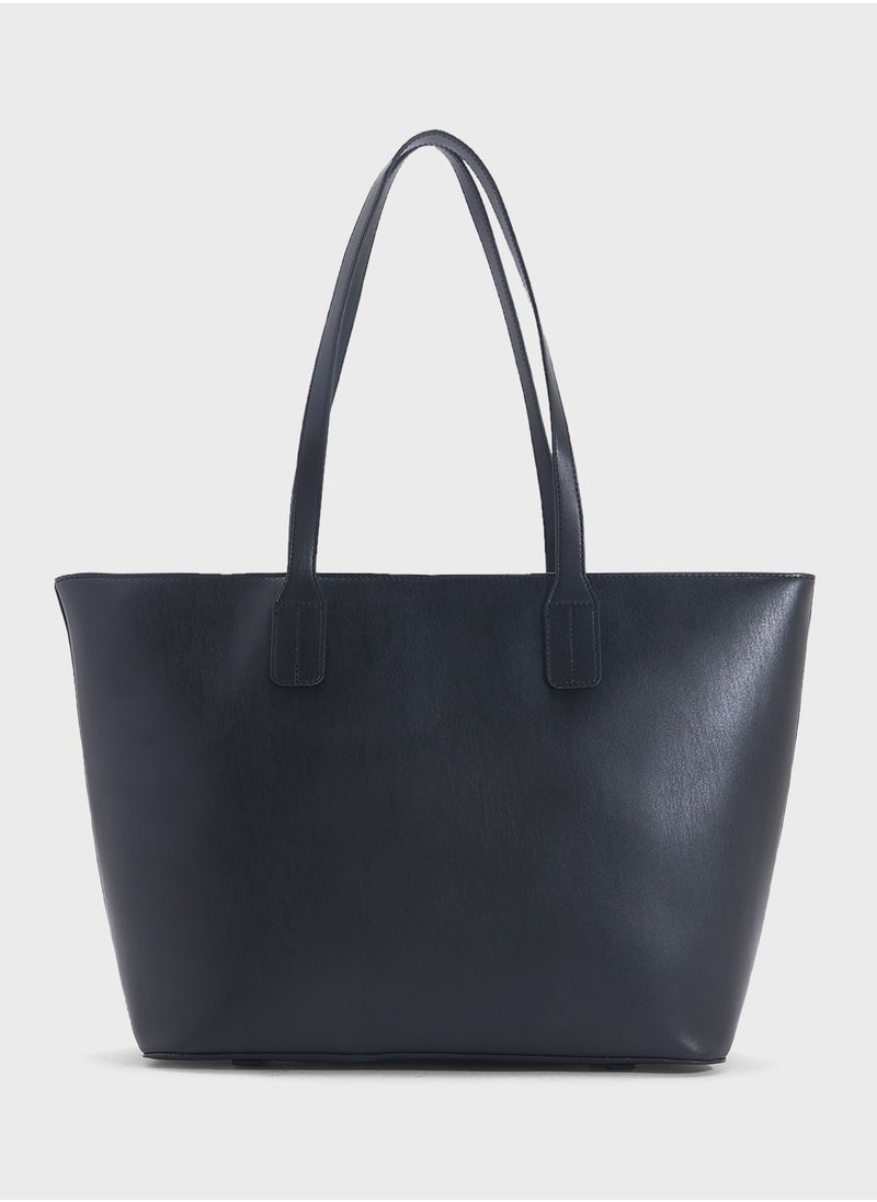 TOMMY HILFIGER Logo Detail Zip Over Tote  - Image 2