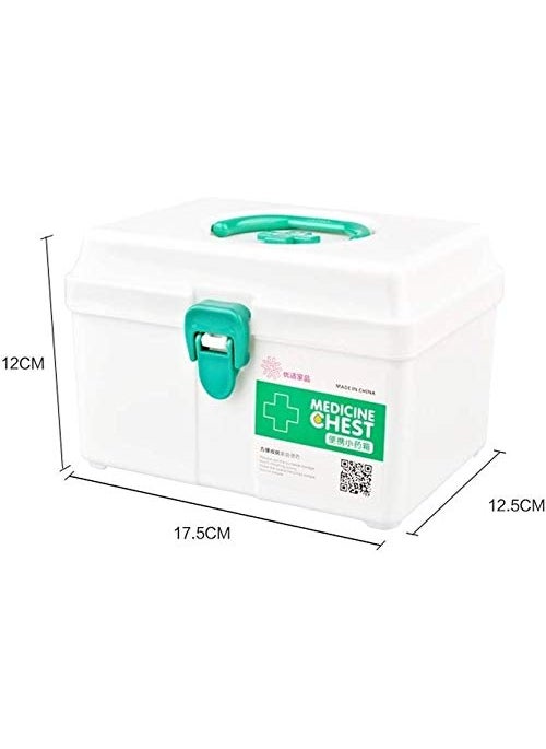 TOPHAVEN TOPHAVEN Plastic First Aid Emergency Medical Kit Box with Tray and Carrying Handle  - Image 5