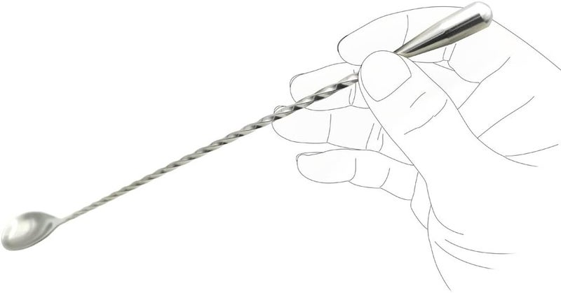 GFDesign 15.7“ Extra Long Cocktail Mixing Spoon Set Food-Grade 18/8 Stainless Steel Stirrer Spiral Pattern Bar Cocktail Shaker Spoon for Ice Cream Smoothies Malts Milkshakes Juice Coffee Tea Drink - Image 4