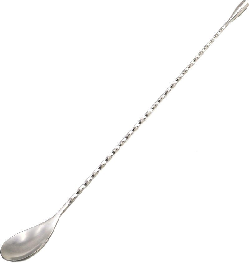 GFDesign 15.7“ Extra Long Cocktail Mixing Spoon Set Food-Grade 18/8 Stainless Steel Stirrer Spiral Pattern Bar Cocktail Shaker Spoon for Ice Cream Smoothies Malts Milkshakes Juice Coffee Tea Drink - Image 1