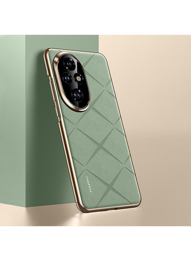 زبون جراب لهاتف Honor 200 Pro مصنوع من الجلد العادي - Image 1