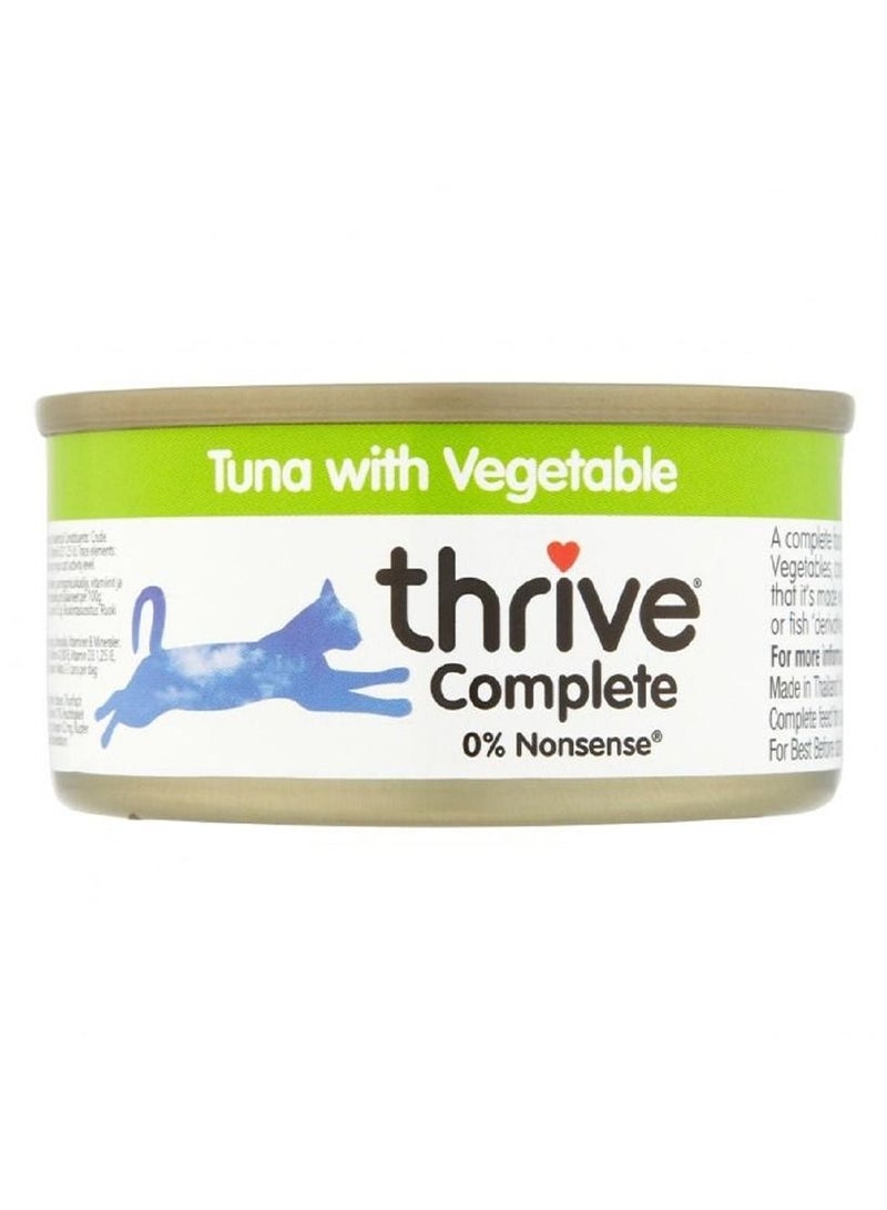 Tuna with Vegetable Cat Wet Food 12x75g