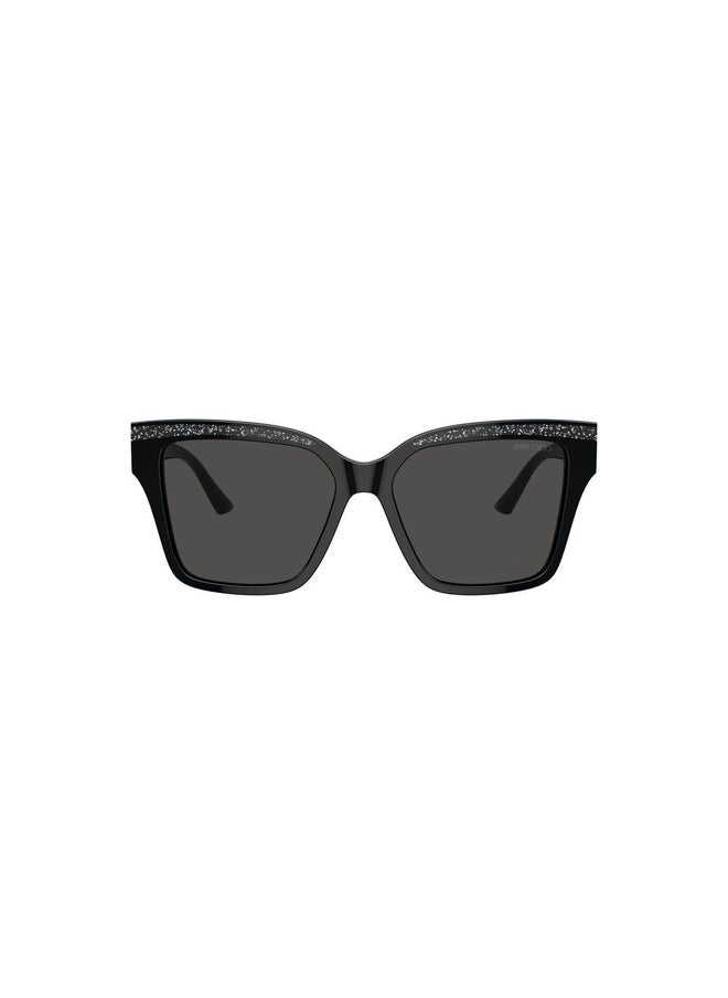 Jimmy Choo Woman PILLOW  SUNGLASSES- JC 5003 - lense size:55mm - BLACK/GLITTER  - Image 2