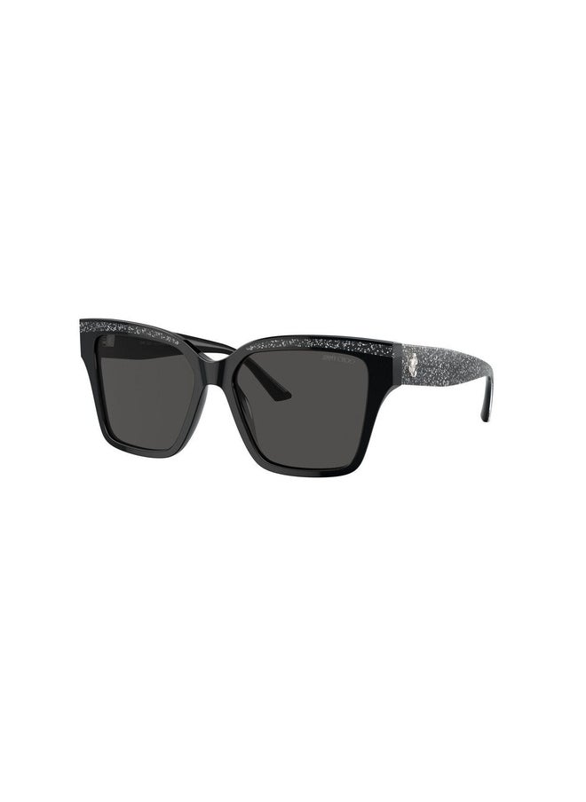Jimmy Choo Woman PILLOW  SUNGLASSES- JC 5003 - lense size:55mm - BLACK/GLITTER  - Image 1