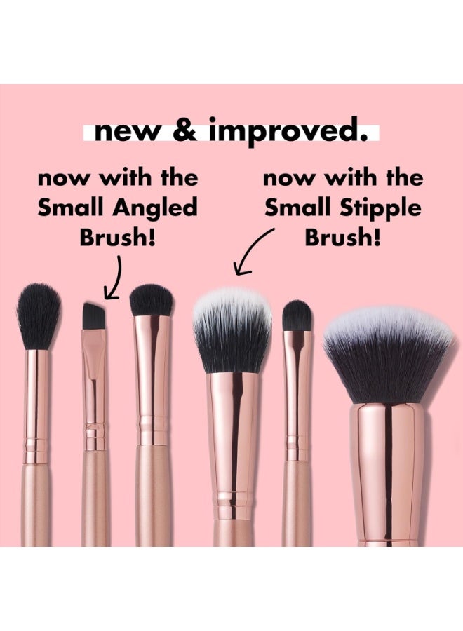 elf e.l.f. Flawless Face Kit, 6-Piece Brush Collection, Brushes For Face, Eyes & Brows, Vegan & Cruelty-Free - Image 3