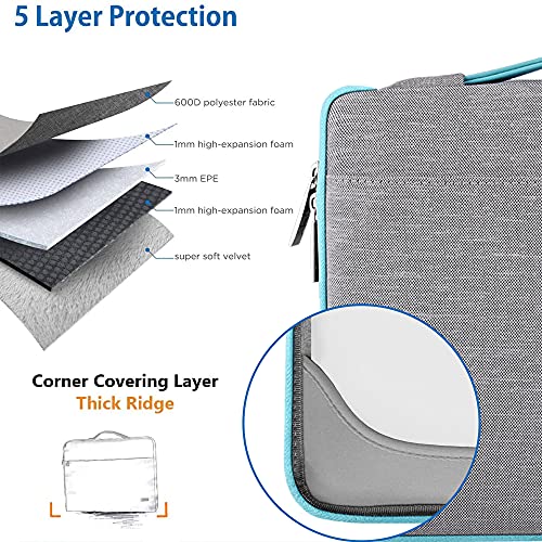 Hseok Laptop Sleeve 13-14 Inch Case Briefcase Compatible with MacBook Pro 14 inch M4/M3/M2/M1 All Model of 13.3 Inch Mac Air/Pro, XPS 13 14, Most Popular 13"-14" Notebooks,L01G04 - Image 3