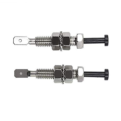 ANJOSHI Car Hood Pin Switch Universal Engine Car Auto Trunk Bonnet Door Pin Switch Adjustable Bonnet Alarm Security Light Hood Screw 2Pcs - Image 2