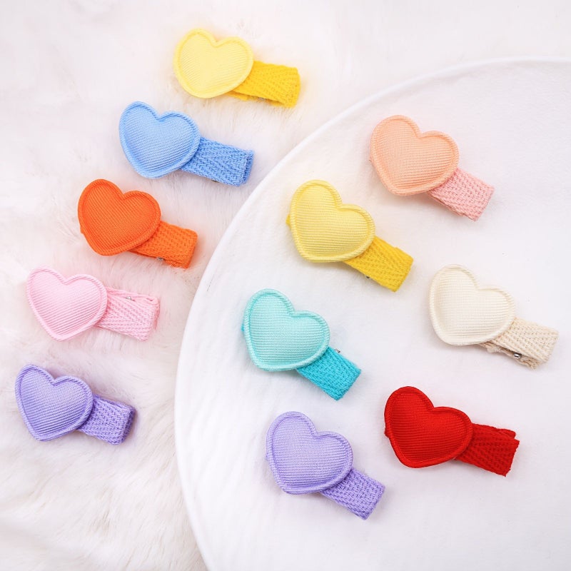 18pcs Heart Shaped Hair Clips Cute Mini Hairpins for Daily Wear - Image 3