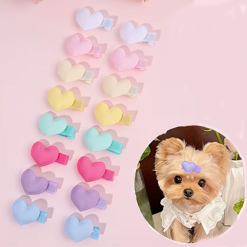 18pcs Heart Shaped Hair Clips Cute Mini Hairpins for Daily Wear - Image 1