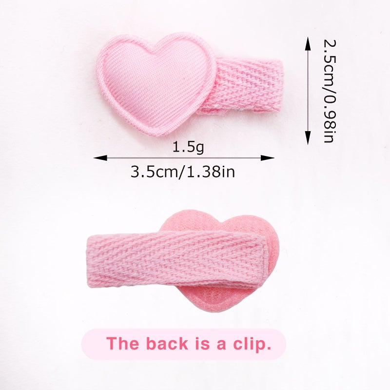 18pcs Heart Shaped Hair Clips Cute Mini Hairpins for Daily Wear - Image 2