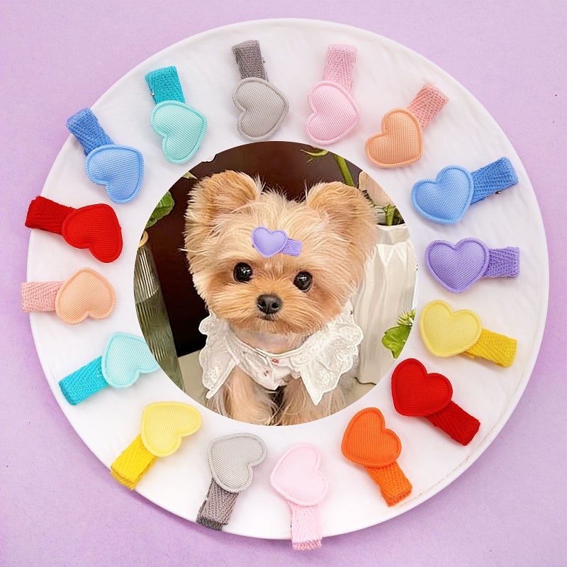 18pcs Heart Shaped Hair Clips Cute Mini Hairpins for Daily Wear - Image 4