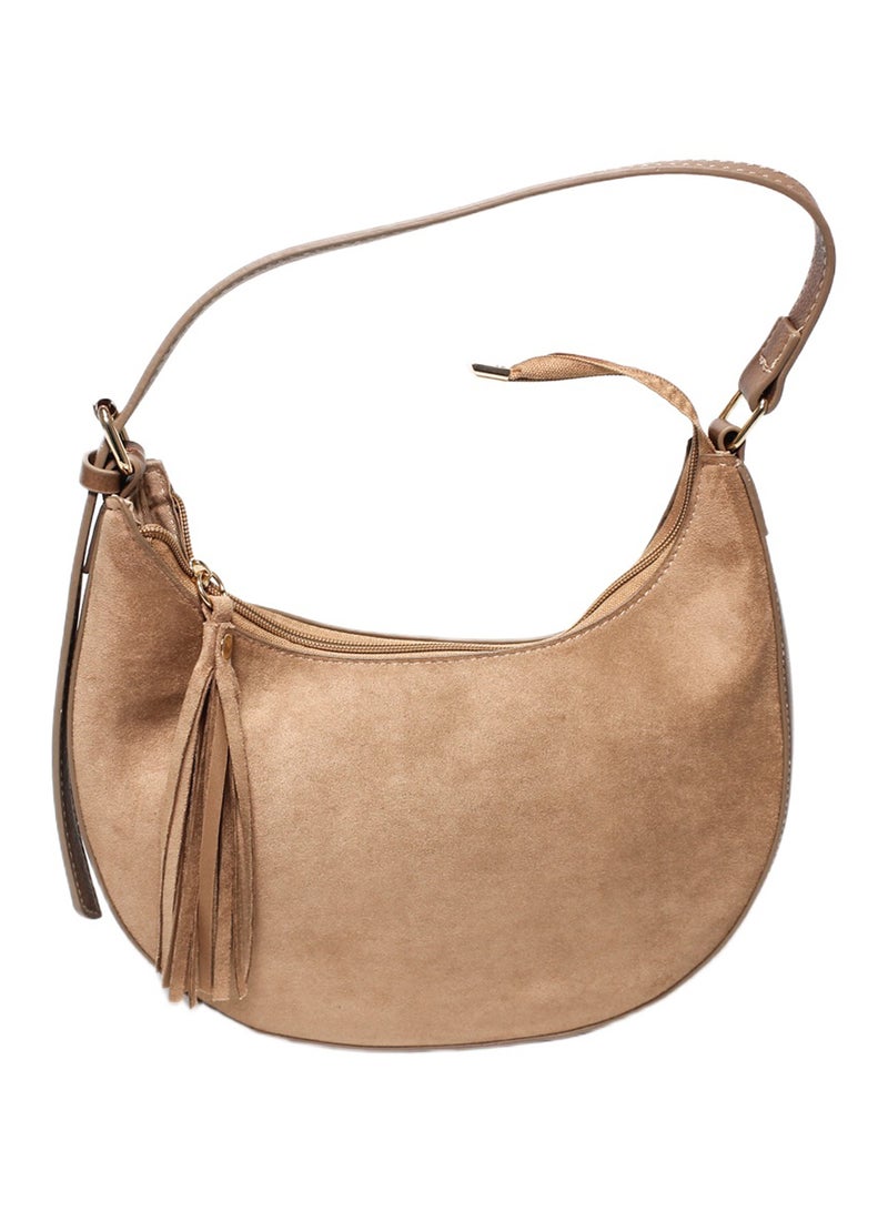 Glitter Women Hand Bag - Light Brown - Image 2