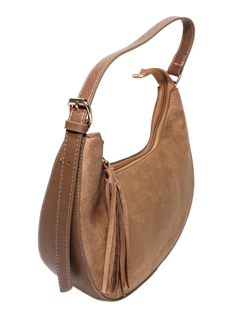 Glitter Women Hand Bag - Light Brown - Image 1