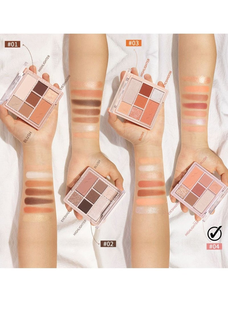 FOCALLURE Multi Face Makeup Palette All In 1-#4 Strawberry Cheese Palette - Image 2