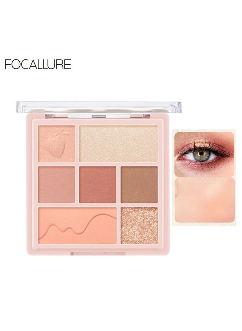 FOCALLURE Multi Face Makeup Palette All In 1-#4 Strawberry Cheese Palette - Image 1