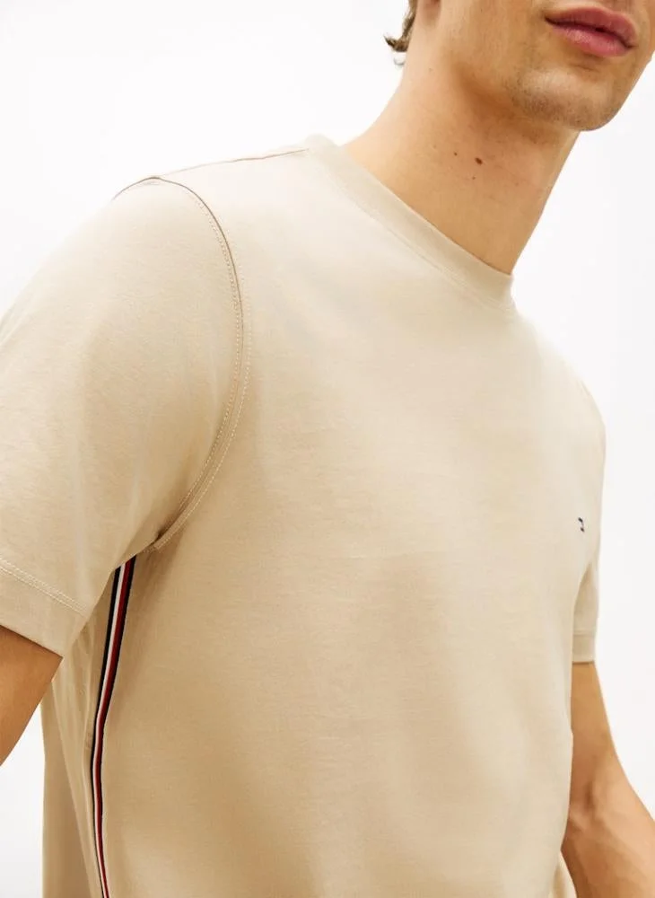 TOMMY HILFIGER  Global Stripe Side Seam Jersey T-Shirt for Men | Best Price UAE