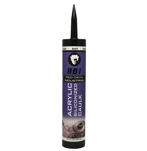 Red Devil 08466I RD Pro Construction Grade Siliconized Acrylic Sealant, 10.1 oz., Black, 1 Pack - Image 2