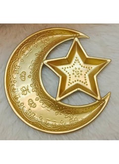 Stellar Stores Star and Crescent Gold Plastic Plate, for Serving Nuts, Almonds, Snacks, Dates, Ramadan Delights - pzsku/Z42F31DCCEF8E46160B8FZ/45/_/1739019782/bf9730bf-0cf0-4d72-91bc-64278fa2f828