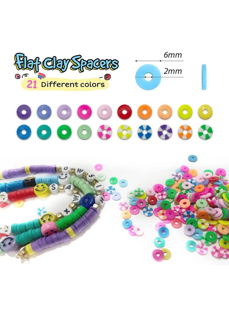 Arabest 4500 قطعة من الأساور لصنع الخرز الطيني لصنع الخرز بنفسك - Image 3