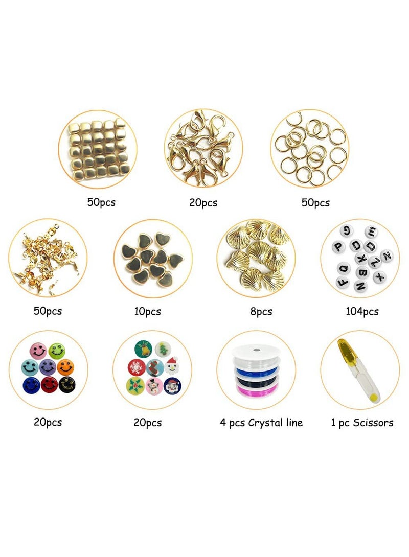 Arabest 4500 قطعة من الأساور لصنع الخرز الطيني لصنع الخرز بنفسك - Image 4