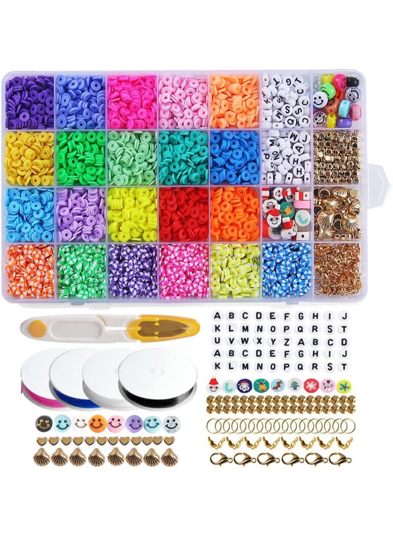 Arabest 4500 قطعة من الأساور لصنع الخرز الطيني لصنع الخرز بنفسك - Image 1