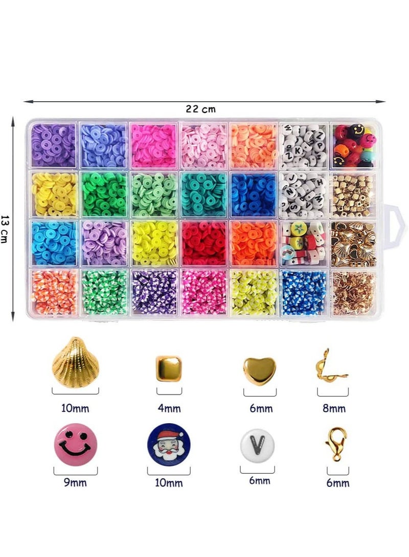 Arabest 4500 قطعة من الأساور لصنع الخرز الطيني لصنع الخرز بنفسك - Image 2