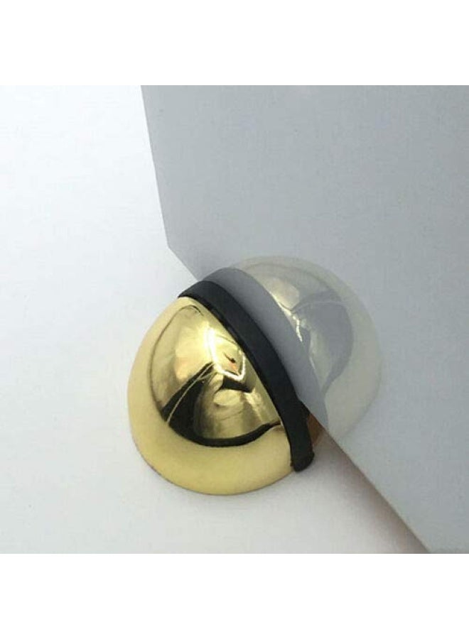 ROBUSTLINE Door Stopper Half Round Floor Mount Half Moon Oval Floor Door Stop-Solid Stainless Steel Door Stopper And Rubber Bumper  - Image 3