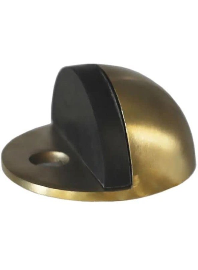 ROBUSTLINE Door Stopper Half Round Floor Mount Half Moon Oval Floor Door Stop-Solid Stainless Steel Door Stopper And Rubber Bumper  - Image 1