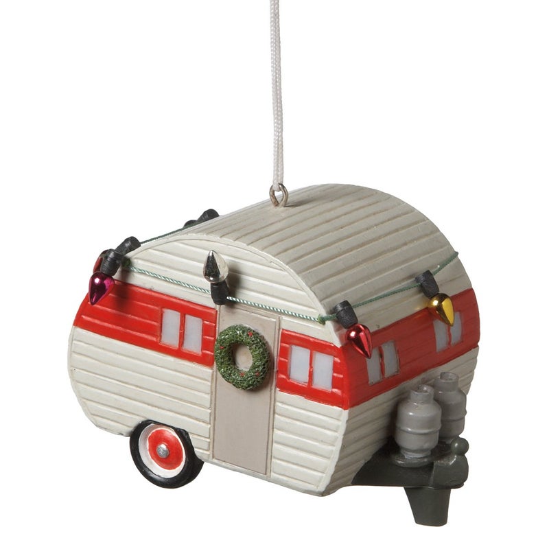 Midwest CBK Midwest-CBK Camper Trailer Ornament (White and red) - Image 4