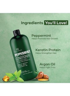 Botanic Hearth Peppermint Hair Conditioner Hair Conditioner For Dry Damaged And Color Treated Hair Volumizing Conditioner For Fine And Thin Hair Paraben & Sulfate Free Men & Women 16 Fl Oz  - Image 3