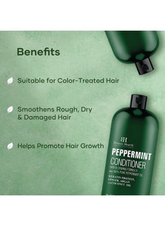 Botanic Hearth Peppermint Hair Conditioner Hair Conditioner For Dry Damaged And Color Treated Hair Volumizing Conditioner For Fine And Thin Hair Paraben & Sulfate Free Men & Women 16 Fl Oz  - Image 4