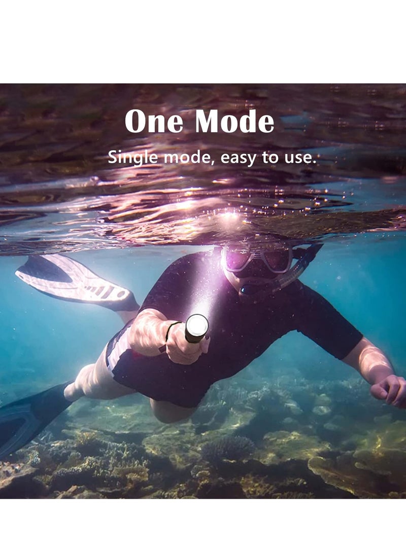 SYOSI Diving Flashlight Dive Torch 2000 Lumen Waterproof Underwater LED Submarine Lights Holder with Rechargeable Battery,Charger for Under Water Deep Sea Cave at Night - Image 4