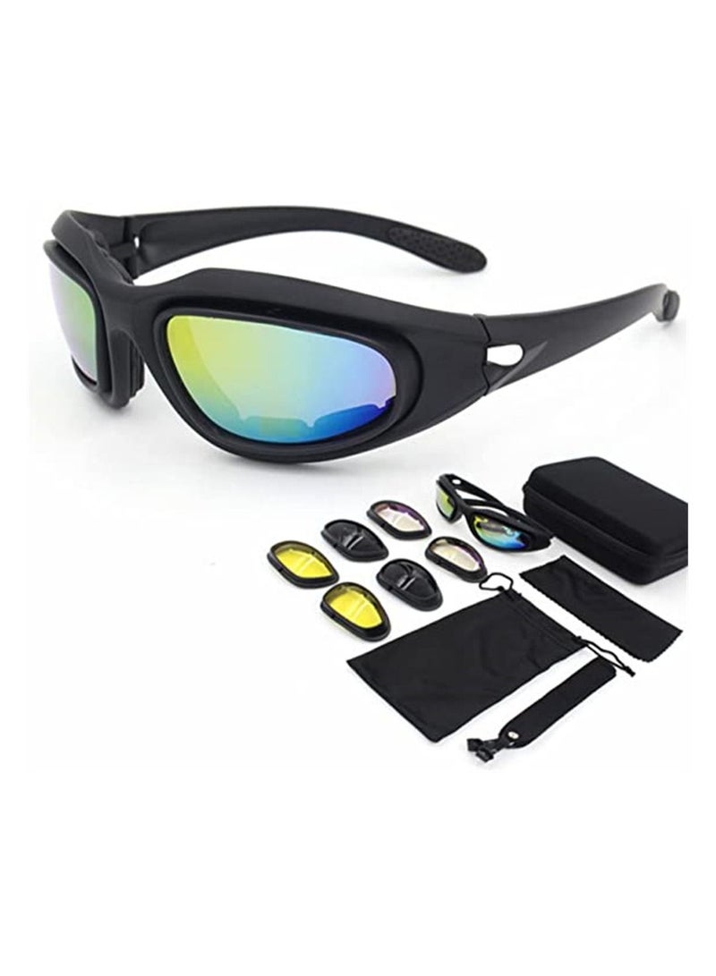 Y&D Motorcycle Riding Glasses, Goggles, UV Protection Sunglasses, Padding Bicycle for Outdoor Activity Sport - Image 1