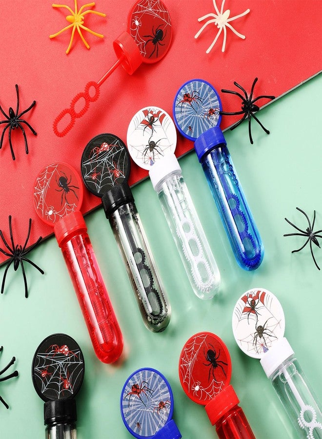 Rotatingpals 24 Pcs Spider Sticker Bubble Wands, Mini Spider Web Sticker Bubbles for Party Supplies, Goodie Bag Stuffers Gifts, Birthday, Outdoor Summer, Prizes - Image 4