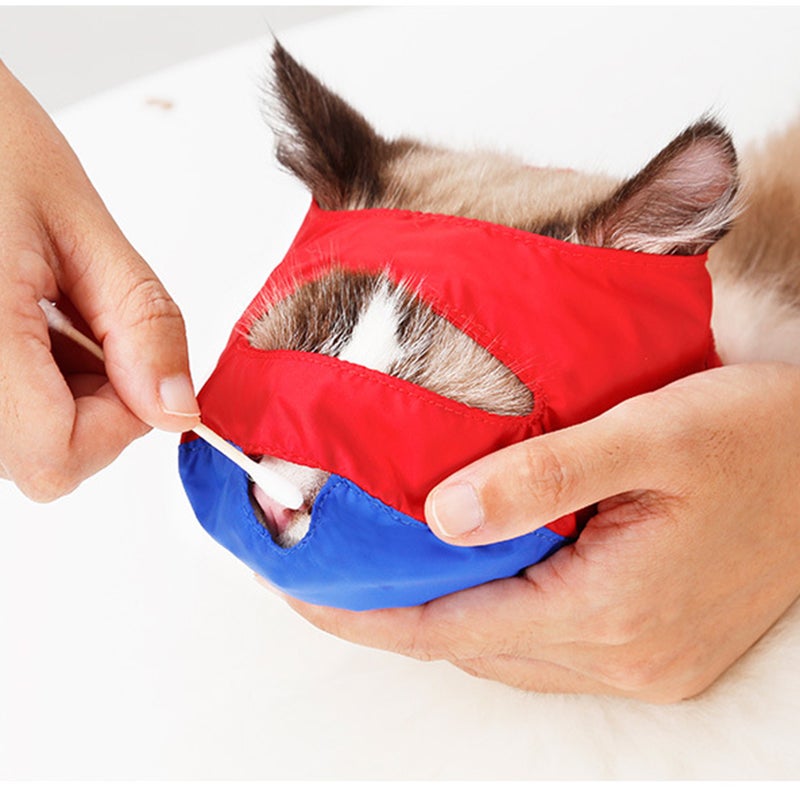 Pet Cat Bathing Hood Anti-bite Mouth-muffle Safe Pet Pressure Relieve Tool for Pet Grooming - Image 4