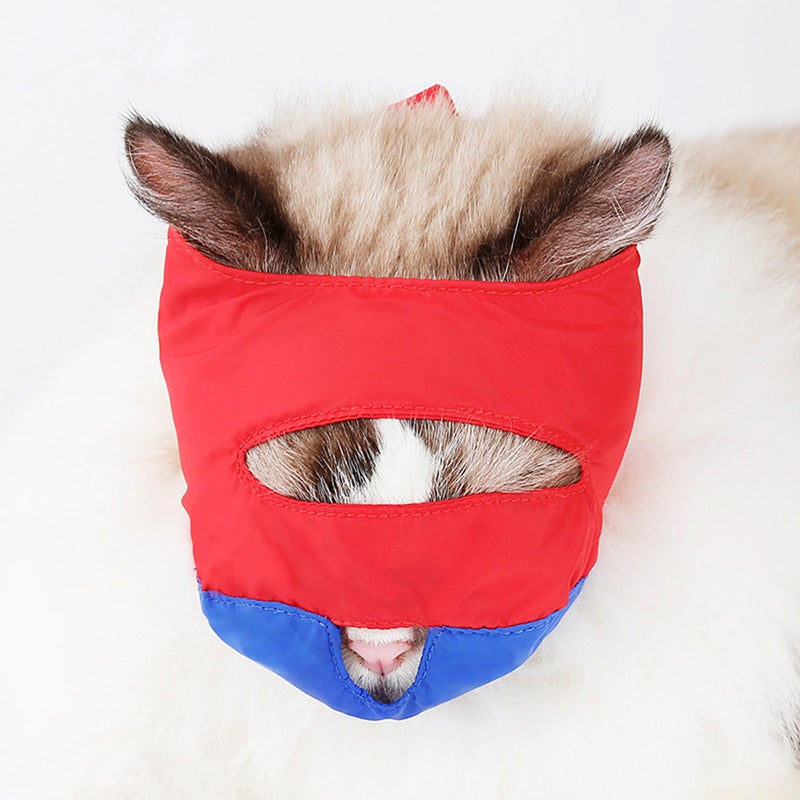 Pet Cat Bathing Hood Anti-bite Mouth-muffle Safe Pet Pressure Relieve Tool for Pet Grooming - Image 1
