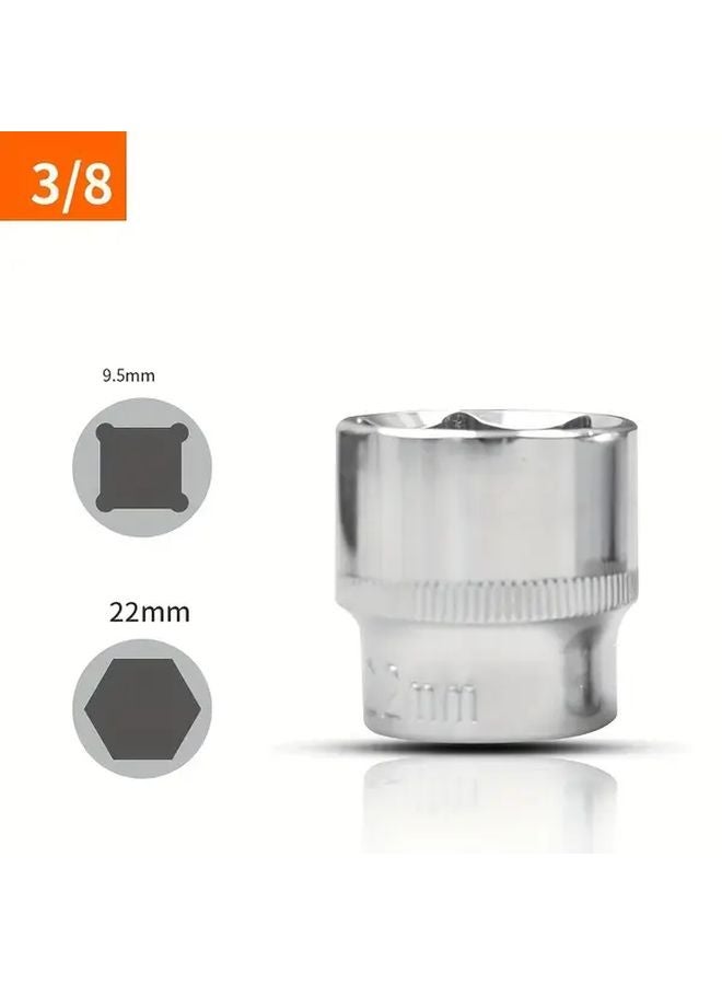1pc 3 8 Inch Drive 15mm Shallow Socket 6 Point Auto Repair Tool - Image 5