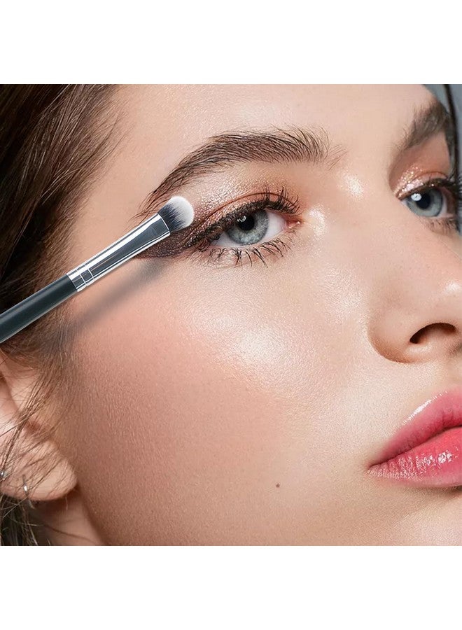 MSQ Eye Makeup Brushes 20Pcs Eyeshadow Makeup Brushes Set With Soft Synthetic Hairs & Real Longer Wood Handle For Eyeshadow Eyelasheyebrow Eyeliner Blending Conclear(Black) - Image 5