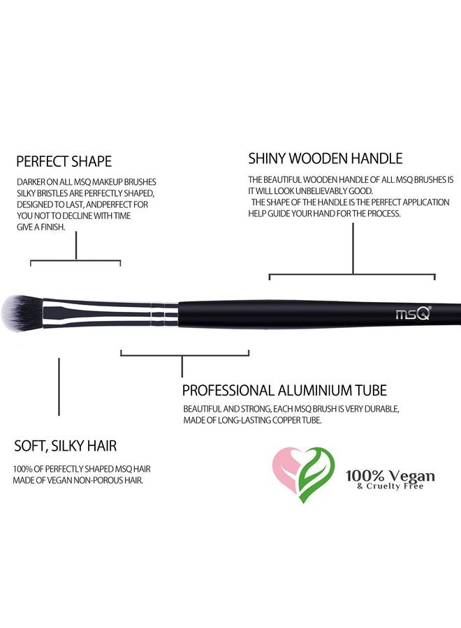 MSQ Eye Makeup Brushes 20Pcs Eyeshadow Makeup Brushes Set With Soft Synthetic Hairs & Real Longer Wood Handle For Eyeshadow Eyelasheyebrow Eyeliner Blending Conclear(Black) - Image 4
