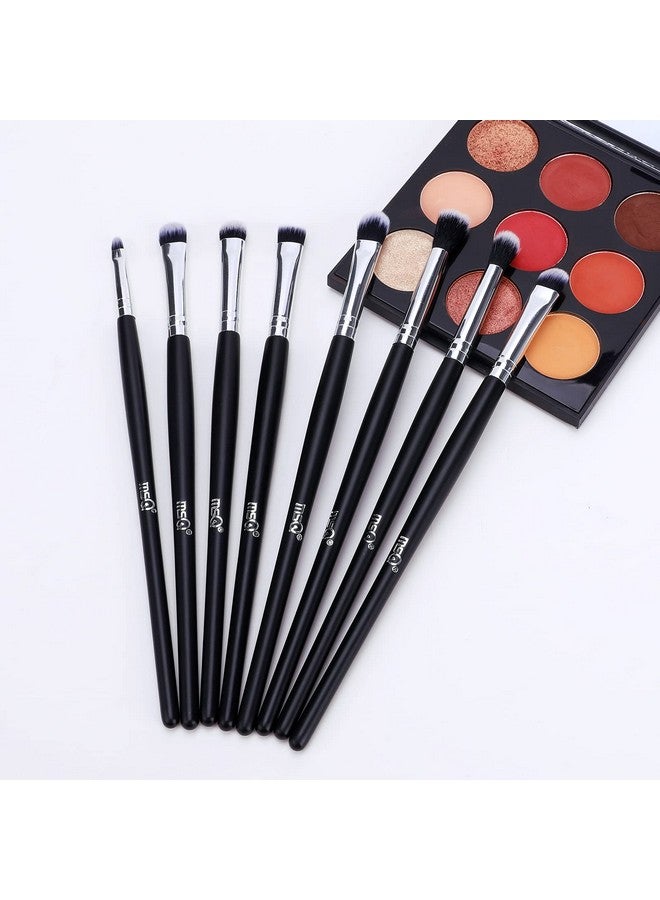 MSQ Eye Makeup Brushes 20Pcs Eyeshadow Makeup Brushes Set With Soft Synthetic Hairs & Real Longer Wood Handle For Eyeshadow Eyelasheyebrow Eyeliner Blending Conclear(Black) - Image 3