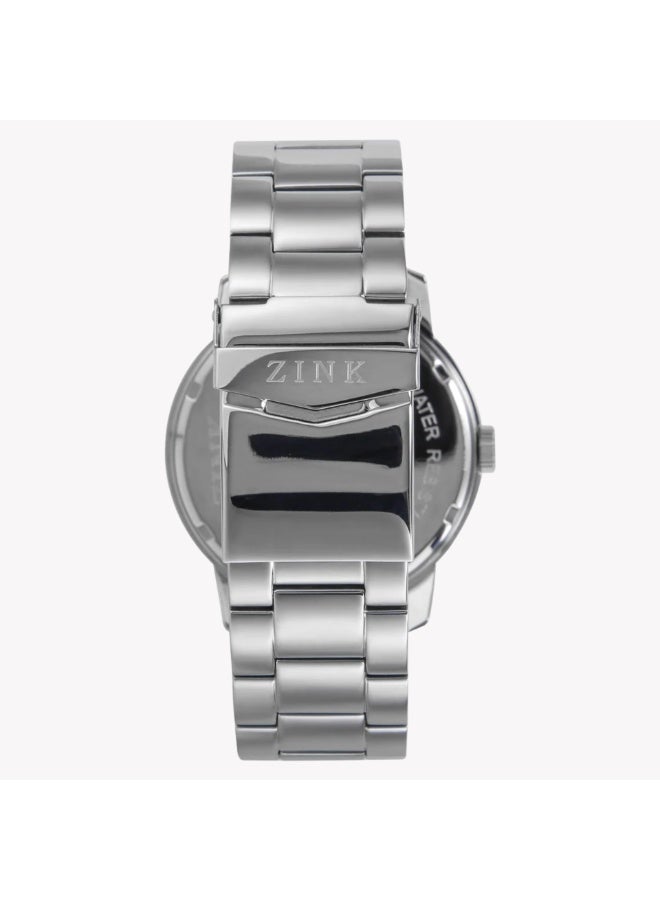 زنك ساعات زينك للرجال من الفولاذ المقاوم للصدأ فضية | ZK126G5SS-16 - Image 4