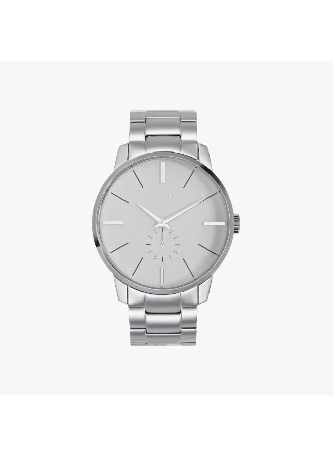 زنك ساعات زينك للرجال من الفولاذ المقاوم للصدأ فضية | ZK126G5SS-16 - Image 1