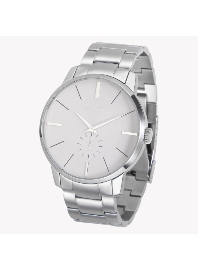 زنك ساعات زينك للرجال من الفولاذ المقاوم للصدأ فضية | ZK126G5SS-16 - Image 3