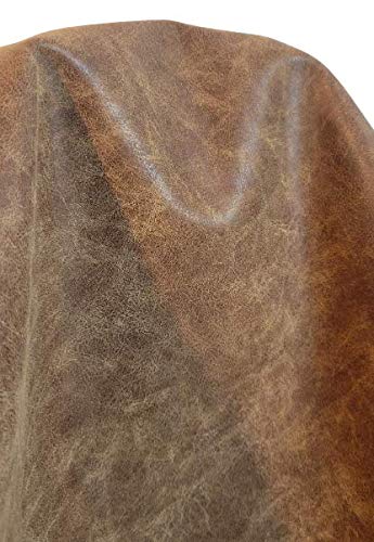 NAT Leathers | Acorn Calf Soft Faux Vegan Leather PU (Peta Approved Vegan) | 1 Yard (36 inch Length x 54 inch Wide) Cut by Yard | Synthetic Pleather 0.9 mm Nappa Upholstery | 36"x54" Acorn - Image 1