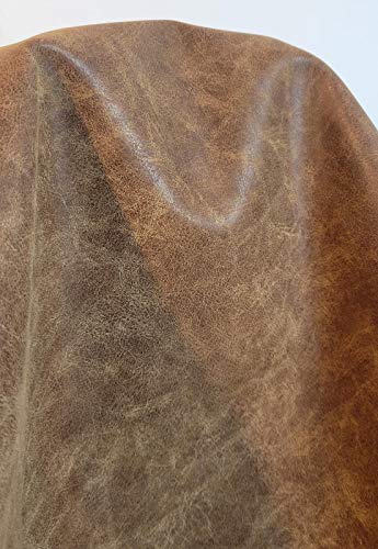 NAT Leathers | Acorn Calf Soft Faux Vegan Leather PU (Peta Approved Vegan) | 1 Yard (36 inch Length x 54 inch Wide) Cut by Yard | Synthetic Pleather 0.9 mm Nappa Upholstery | 36"x54" Acorn - Image 3